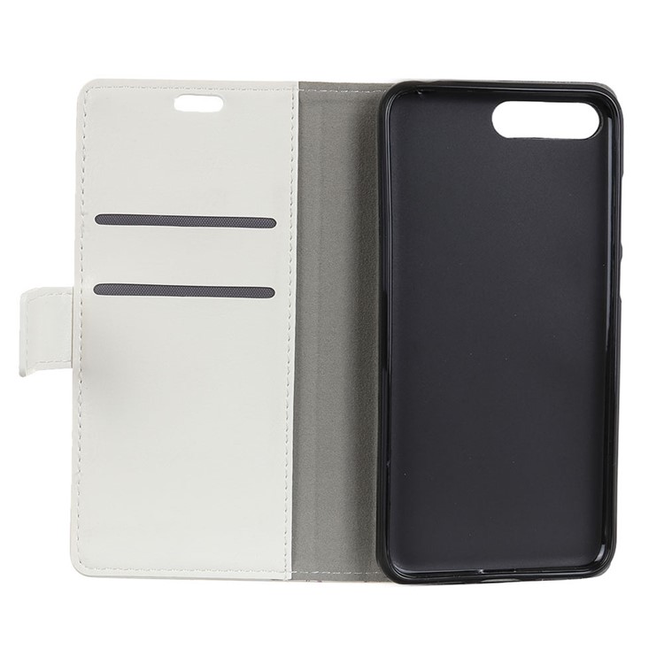 Pattern Printing Stand Leather Wallet Mobile Cover for Huawei Y6 (2018)/Honor 7A (without Fingerprint Sensor) - Cute Bear-4