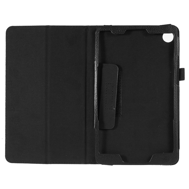 Litchi Texture PU Leather Protection Case for Huawei MediaPad M5 8 (8.4-inch) - Black-7