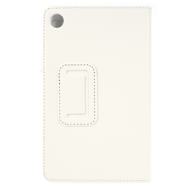 Litchi Texture PU Leather Protection Cover for Huawei MediaPad M5 8 (8.4-inch) - White-2