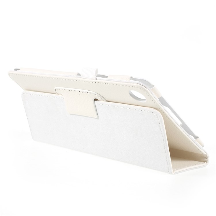 Litchi Texture PU Leather Protection Cover for Huawei MediaPad M5 8 (8.4-inch) - White-4