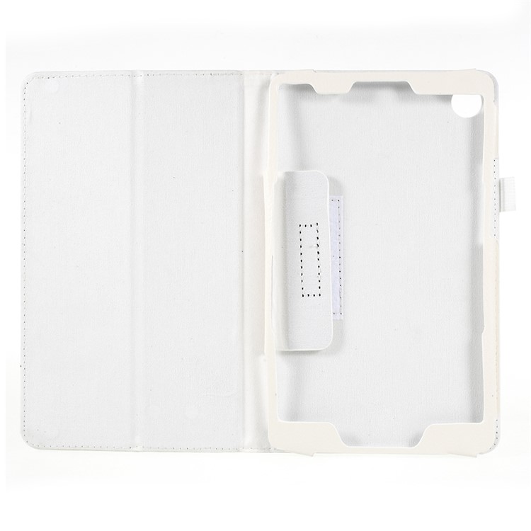 Litchi Texture PU Leather Protection Cover for Huawei MediaPad M5 8 (8.4-inch) - White-5