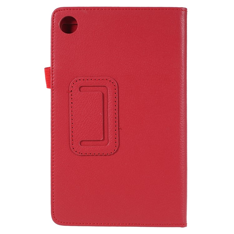 Litchi Texture PU Leather Protection Shell for Huawei MediaPad M5 8 (8.4-inch) - Red-2