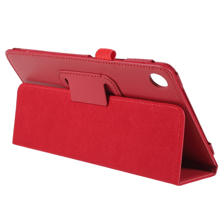 Litchi Texture PU Leather Protection Shell for Huawei MediaPad M5 8 (8.4-inch) - Red-4