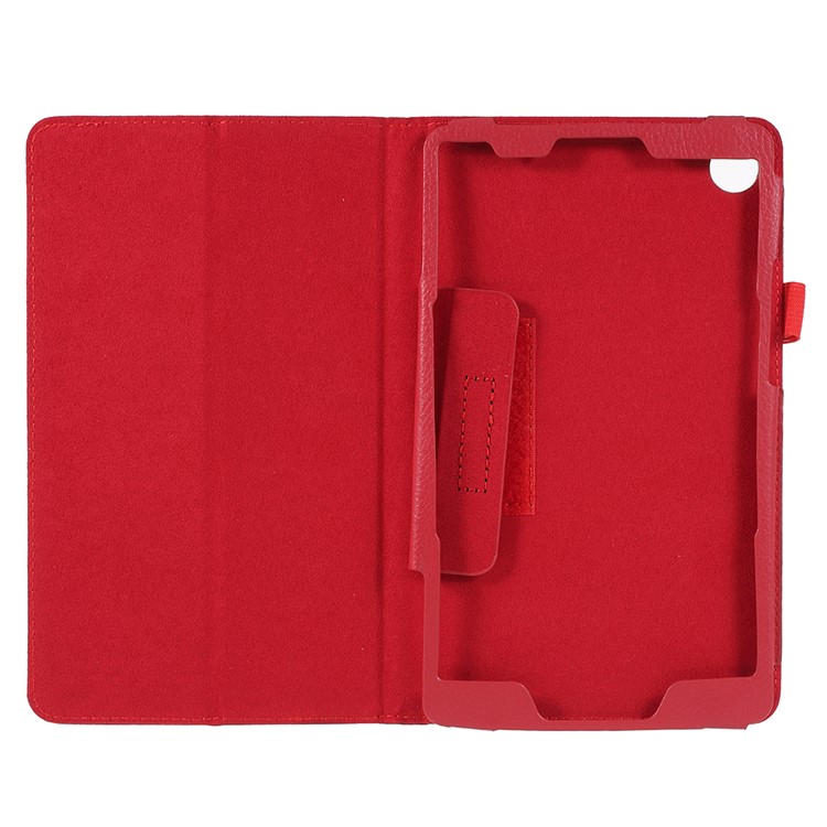 Litchi Texture PU Leather Protection Shell for Huawei MediaPad M5 8 (8.4-inch) - Red-6