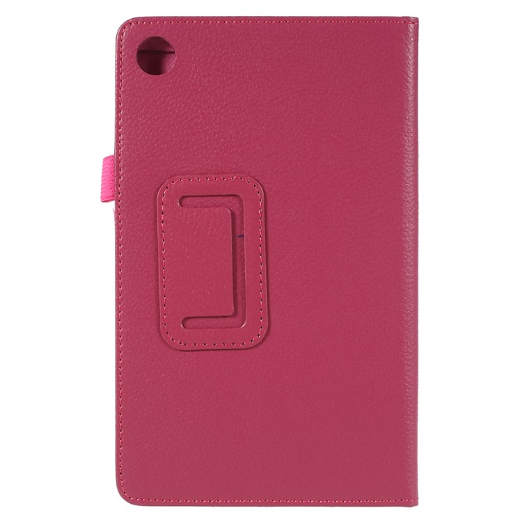 Litchi Texture PU Leather Protection Casing for Huawei MediaPad M5 8 (8.4-inch) - Rose-2