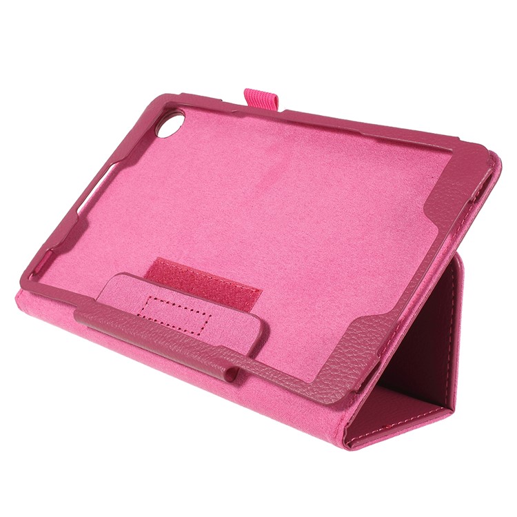 Litchi Texture PU Leather Protection Casing for Huawei MediaPad M5 8 (8.4-inch) - Rose-3