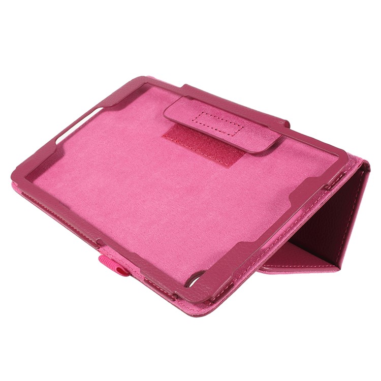Litchi Texture PU Leather Protection Casing for Huawei MediaPad M5 8 (8.4-inch) - Rose-5