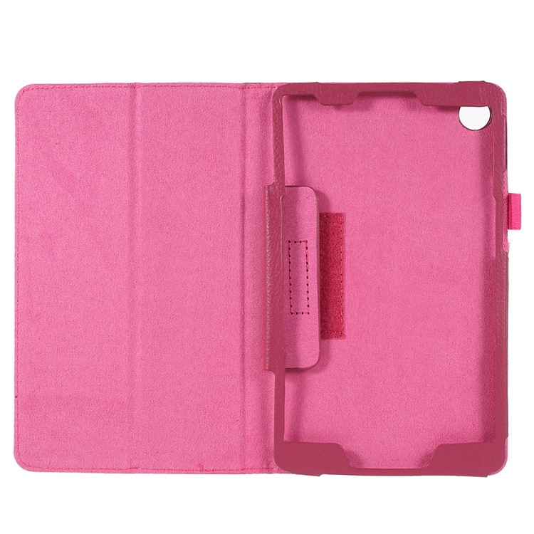 Litchi Texture PU Leather Protection Casing for Huawei MediaPad M5 8 (8.4-inch) - Rose-6
