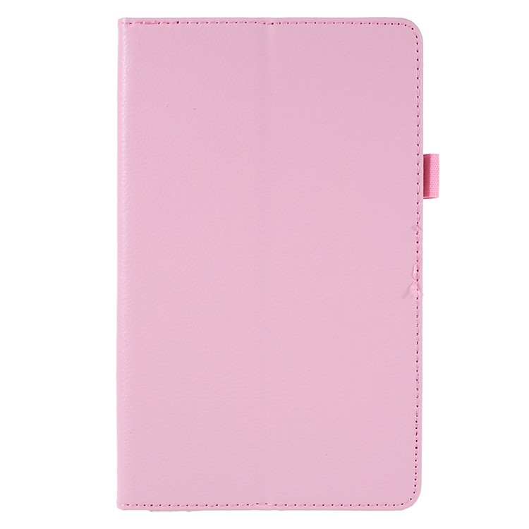 Litchi Texture PU Leather Protective Case for Huawei MediaPad M5 8 (8.4-inch) - Pink-1