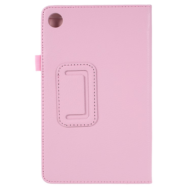 Litchi Texture PU Leather Protective Case for Huawei MediaPad M5 8 (8.4-inch) - Pink-2
