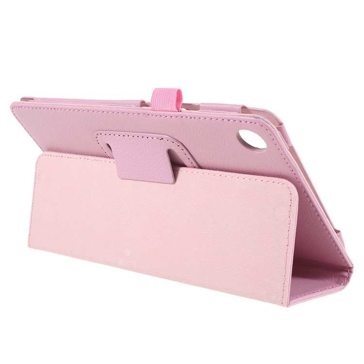 Litchi Texture PU Leather Protective Case for Huawei MediaPad M5 8 (8.4-inch) - Pink-4