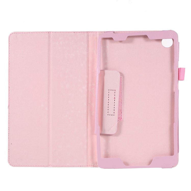 Litchi Texture PU Leather Protective Case for Huawei MediaPad M5 8 (8.4-inch) - Pink-6