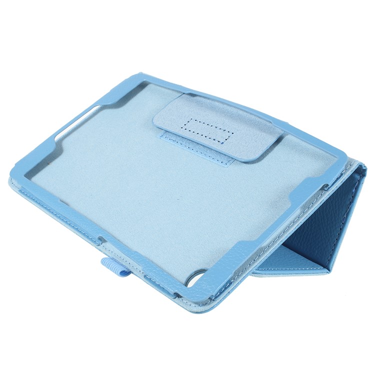 Litchi Texture PU Leather Protective Shell for Huawei MediaPad M5 8 (8.4-inch) - Baby Blue-5