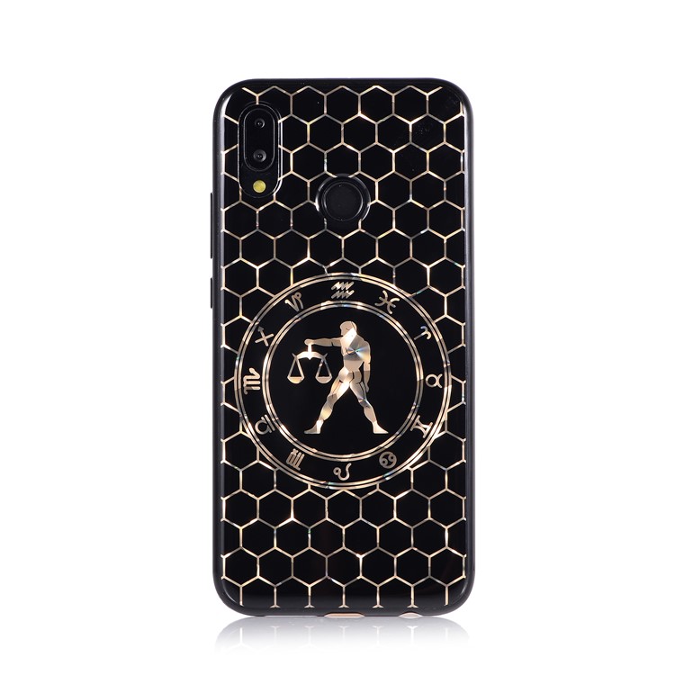 Electroplating Constellation Pattern TPU Case for Huawei P20 Lite/Nova 3e - Libra-2
