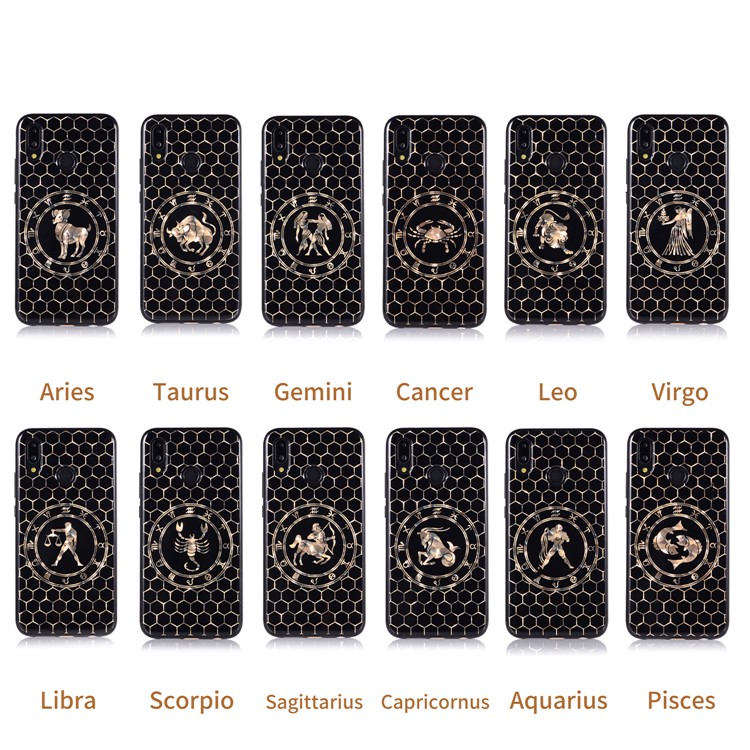 Electroplating Constellation Pattern TPU Case for Huawei P20 Lite/Nova 3e - Libra-8