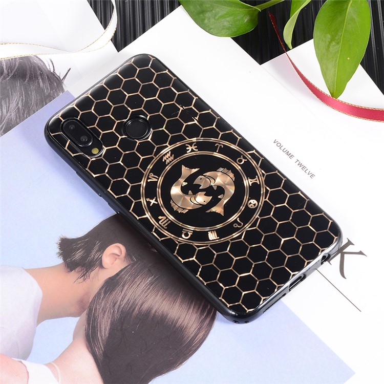 Electroplating Constellation Pattern TPU Cover for Huawei P20 Lite/Nova 3e - Pisces-3