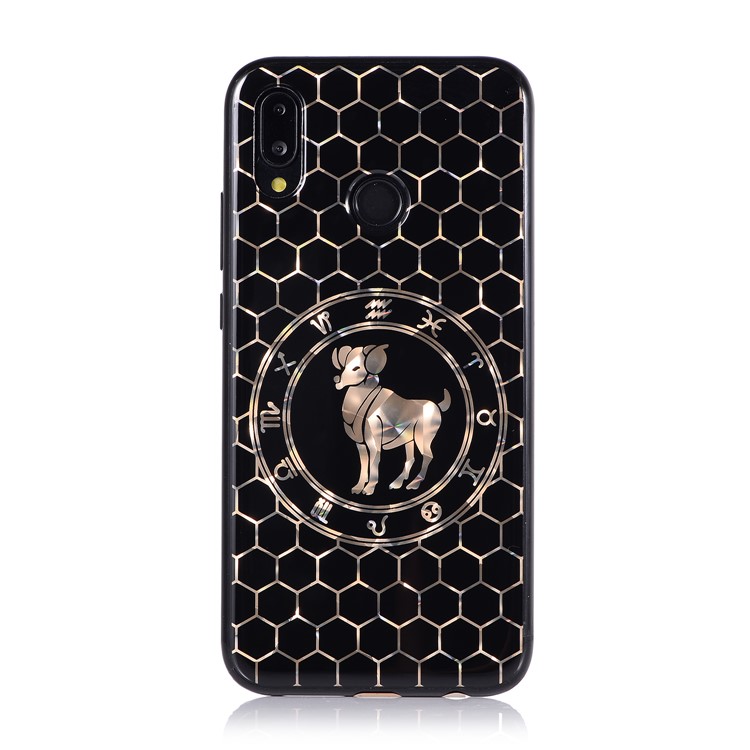 Electroplating Constellation Pattern TPU Shell for Huawei P20 Lite/Nova 3e - Aries-3