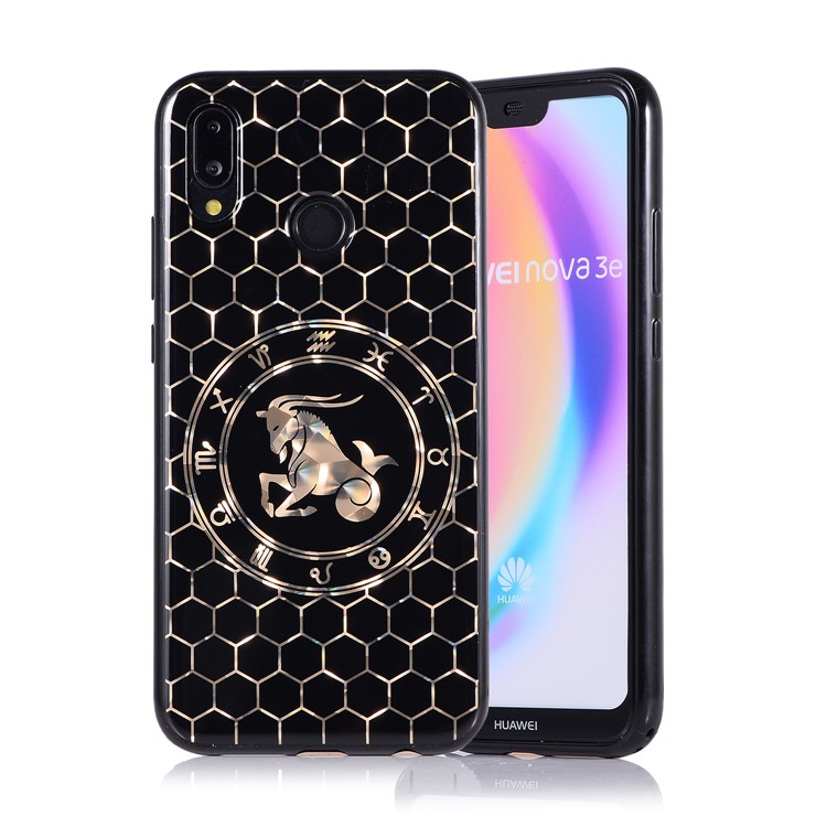 Electroplating Constellation Pattern TPU Mobile Phone Shell for Huawei P20 Lite/Nova 3e - Capricornus-1