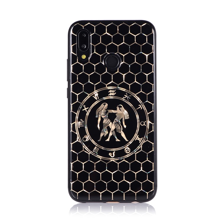 Electroplating Constellation Pattern TPU Protective Cover for Huawei P20 Lite/Nova 3e - Gemini-3