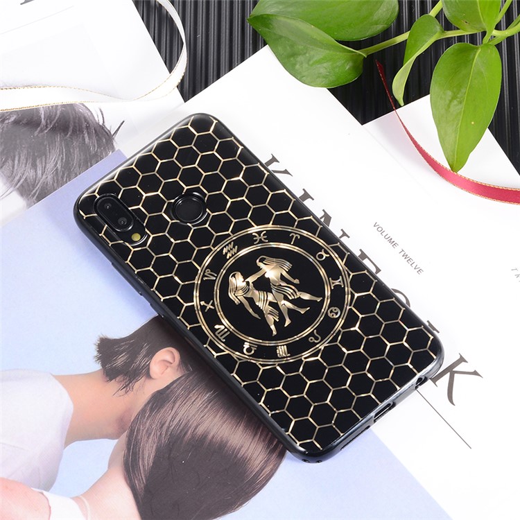Electroplating Constellation Pattern TPU Protective Cover for Huawei P20 Lite/Nova 3e - Gemini-5