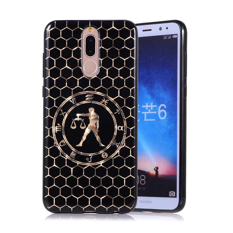 Electroplating Constellation Pattern TPU Case for Huawei Mate 10 Lite/nova 2i/Maimang 6/Honor 9i (India) - Libra-1