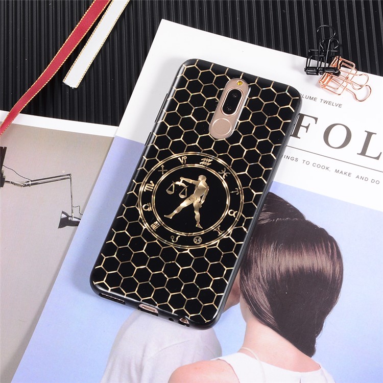 Electroplating Constellation Pattern TPU Case for Huawei Mate 10 Lite/nova 2i/Maimang 6/Honor 9i (India) - Libra-8