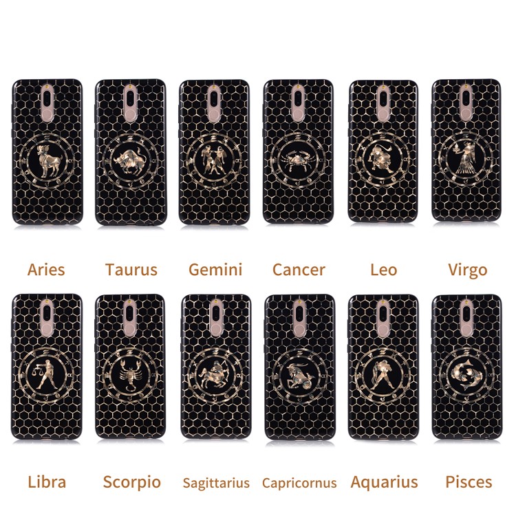 Electroplating Constellation Pattern TPU Case for Huawei Mate 10 Lite/nova 2i/Maimang 6/Honor 9i (India) - Libra-9