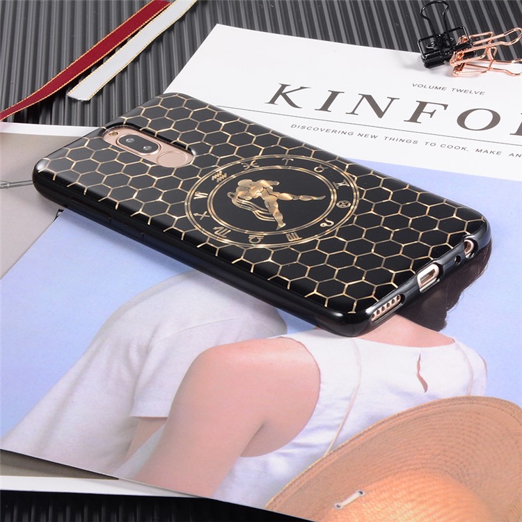Electroplating Constellation Pattern TPU Cover for Huawei Mate 10 Lite/nova 2i/Maimang 6/Honor 9i (India) - Aquarius-7