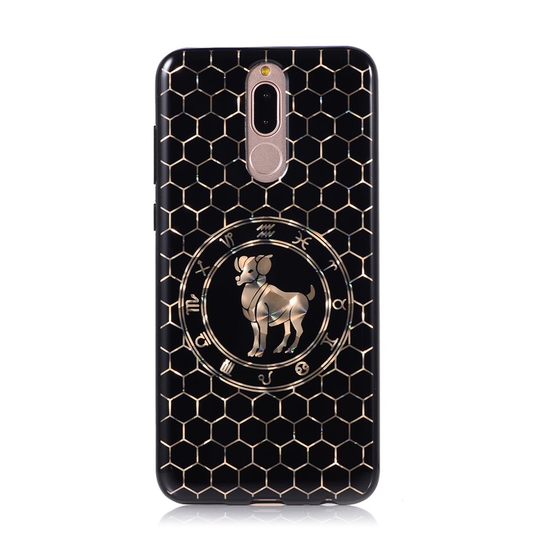 Electroplating Constellation Pattern TPU Shell for Huawei Mate 10 Lite/nova 2i/Maimang 6/Honor 9i (India) - Aries-2