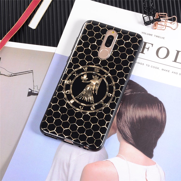 Electroplating Constellation Pattern TPU Casing for Huawei Mate 10 Lite/nova 2i/Maimang 6/Honor 9i (India) - Virgo-3