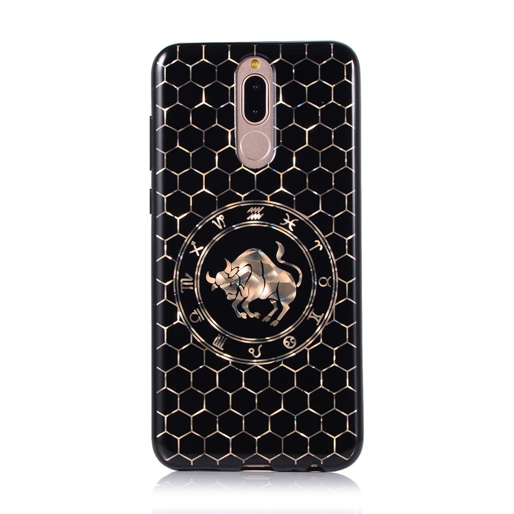 Electroplating Constellation Pattern TPU Mobile Phone Case for Huawei Mate 10 Lite/nova 2i/Maimang 6/Honor 9i (India) - Taurus-2