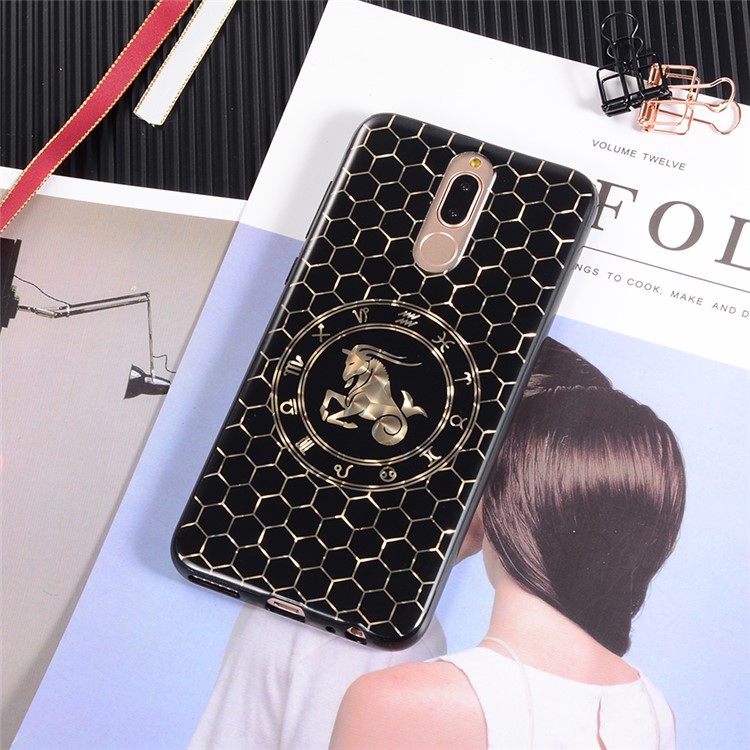 Electroplating Constellation Pattern TPU Mobile Phone Cover for Huawei Mate 10 Lite/nova 2i/Maimang 6/Honor 9i (India) - Capricornus-3