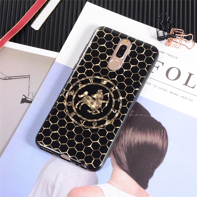 Electroplating Constellation Pattern TPU Cell Phone Cover for Huawei Mate 10 Lite/nova 2i/Maimang 6/Honor 9i (India) - Sagittarius-3