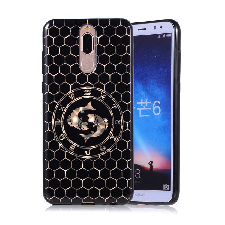 Electroplating Constellation Pattern TPU Back Cover for Huawei Mate 10 Lite/nova 2i/Maimang 6/Honor 9i (India) - Pisces-1