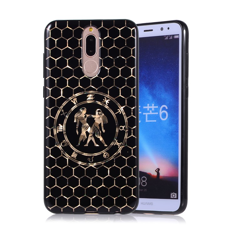 Electroplating Constellation Pattern TPU Protective Case for Huawei Mate 10 Lite/nova 2i/Maimang 6/Honor 9i (India) - Gemini-1