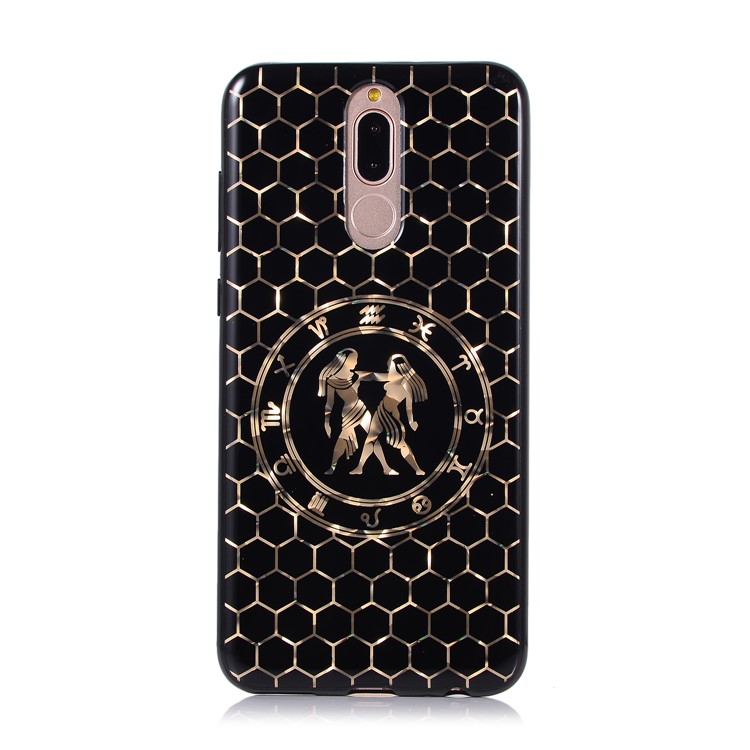 Electroplating Constellation Pattern TPU Protective Case for Huawei Mate 10 Lite/nova 2i/Maimang 6/Honor 9i (India) - Gemini-2
