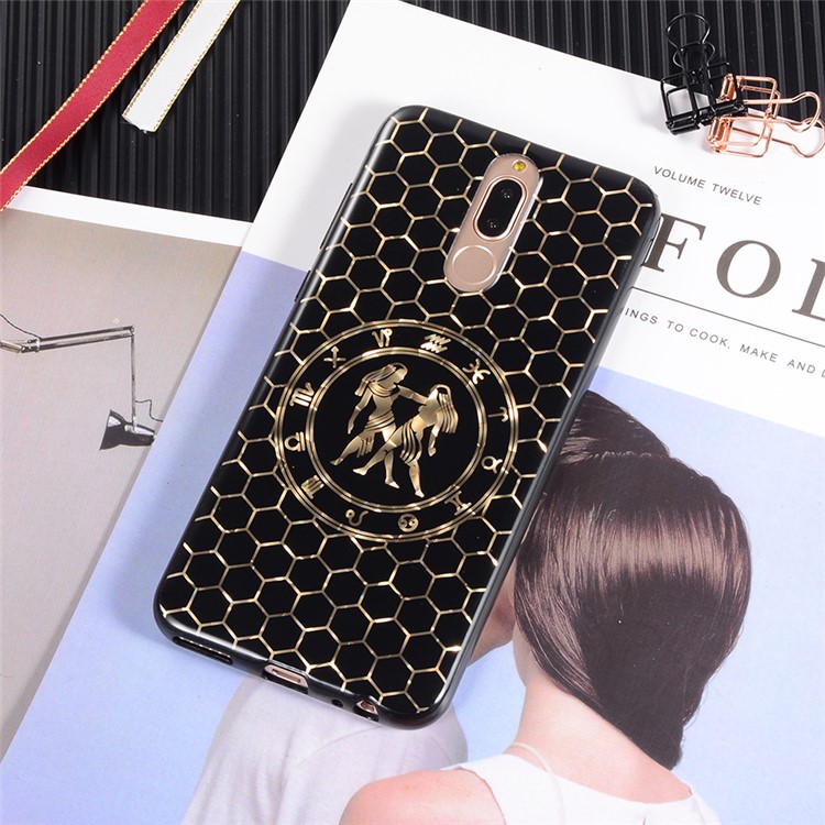 Electroplating Constellation Pattern TPU Protective Case for Huawei Mate 10 Lite/nova 2i/Maimang 6/Honor 9i (India) - Gemini-3