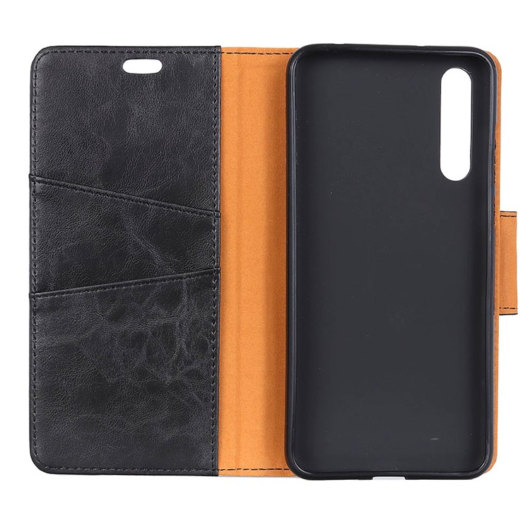 Crazy Horse Wallet Leather Stand Case for Huawei P20 Pro - Black-6