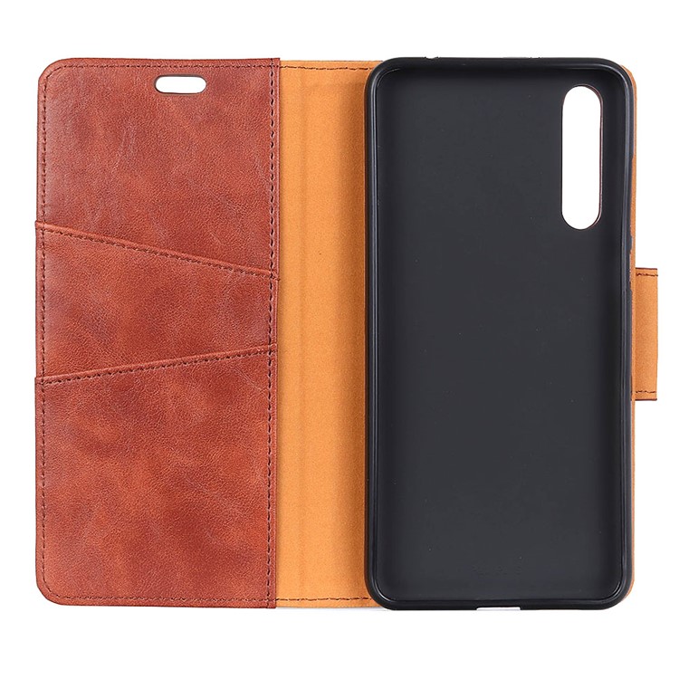 Crazy Horse Magnetic Leather Stand Case for Huawei P20 Pro - Brown-6