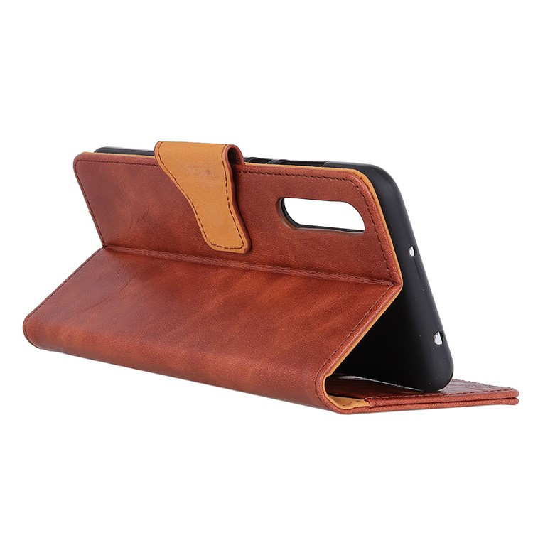 Crazy Horse Magnetic Leather Stand Case for Huawei P20 Pro - Brown-7