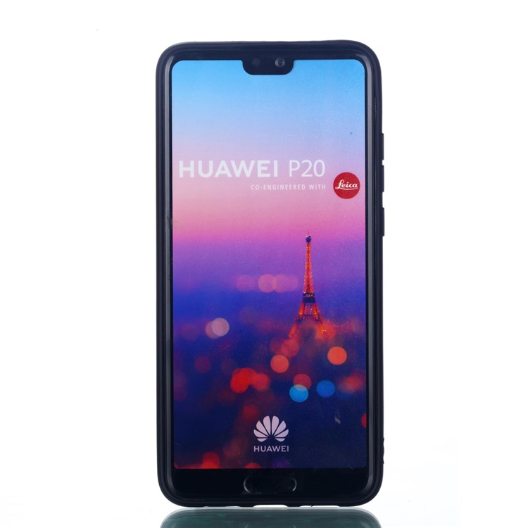 For Huawei P20 Embossed Rubberized PC TPU Hybrid Phone Case - Panda-2
