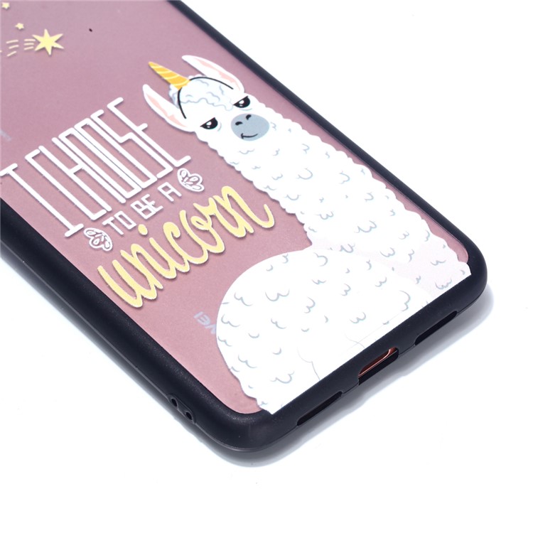 For Huawei P20 Embossed Rubberized PC TPU Hybrid Cell Phone Cover - I Choose To Be A Unicorn-3