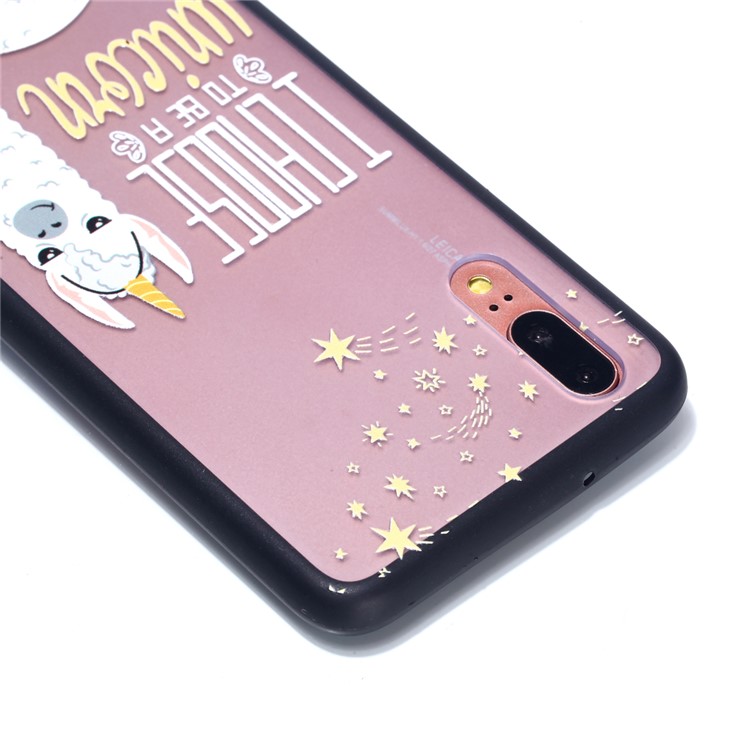 For Huawei P20 Embossed Rubberized PC TPU Hybrid Cell Phone Cover - I Choose To Be A Unicorn-4