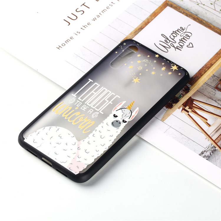 For Huawei P20 Embossed Rubberized PC TPU Hybrid Cell Phone Cover - I Choose To Be A Unicorn-5
