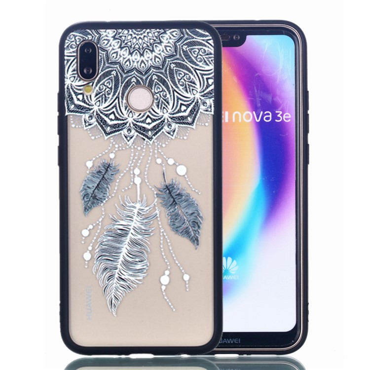 Rubberized Embossed PC + TPU Phone Case for Huawei P20 Lite/Nova 3e - Dream Catcher-1
