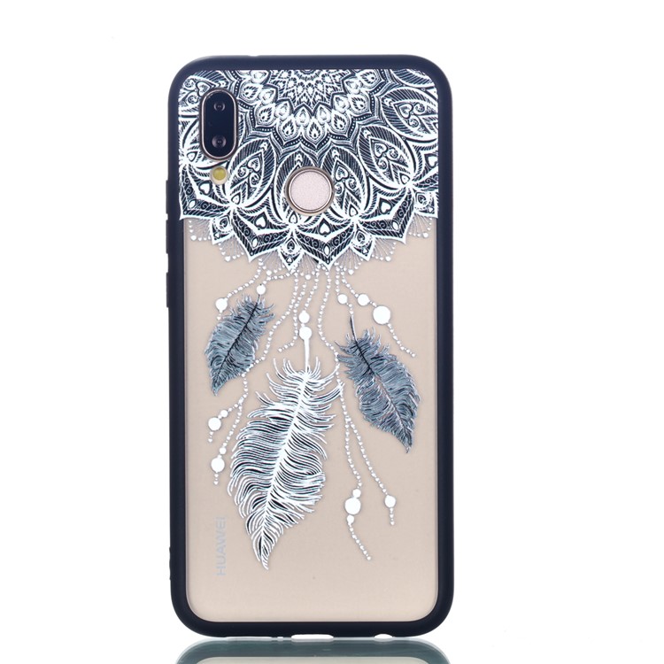 Rubberized Embossed PC + TPU Phone Case for Huawei P20 Lite/Nova 3e - Dream Catcher-2
