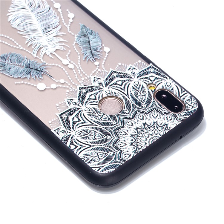 Rubberized Embossed PC + TPU Phone Case for Huawei P20 Lite/Nova 3e - Dream Catcher-5