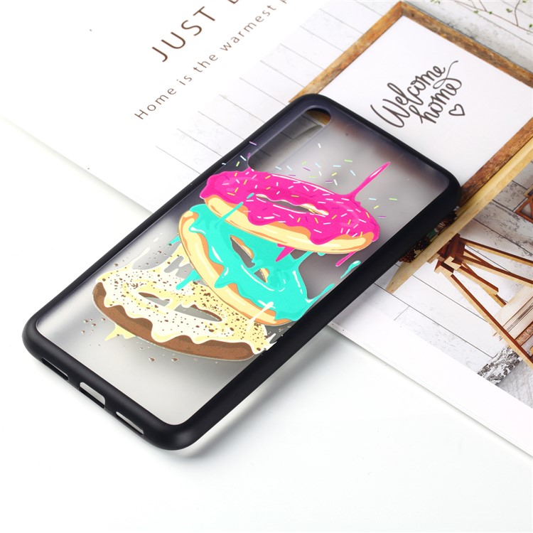 For Huawei P20 Pro Embossed Rubberized PC TPU Hybrid Phone Shell - Doughnuts-5