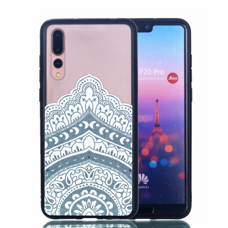 For Huawei P20 Pro Embossed Rubberized PC TPU Hybrid Cell Phone Shell - Unique Pattern-1