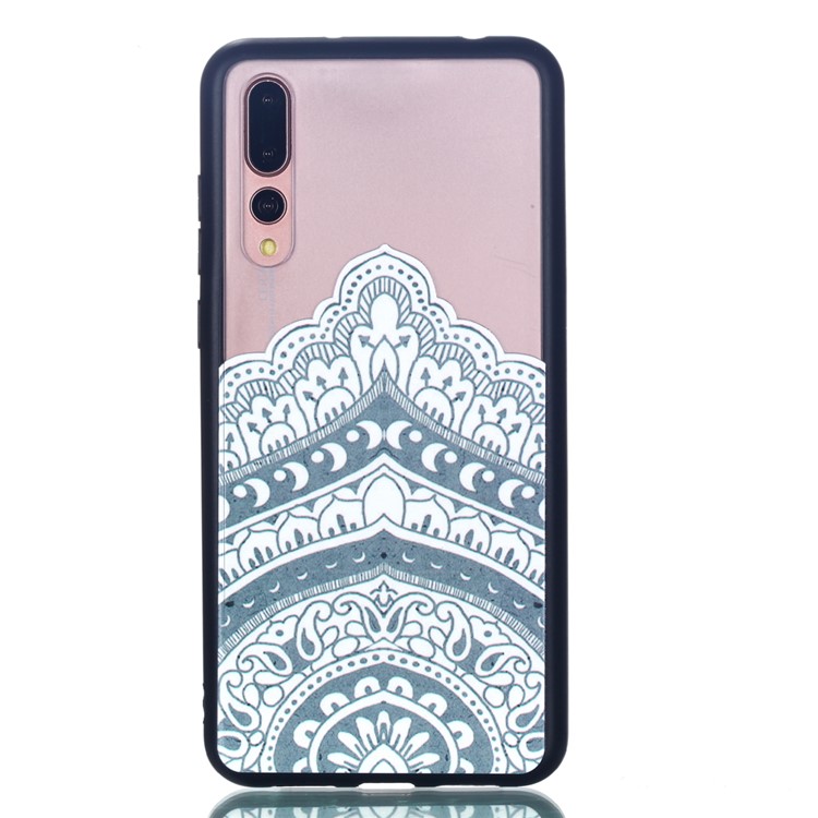 For Huawei P20 Pro Embossed Rubberized PC TPU Hybrid Cell Phone Shell - Unique Pattern-2